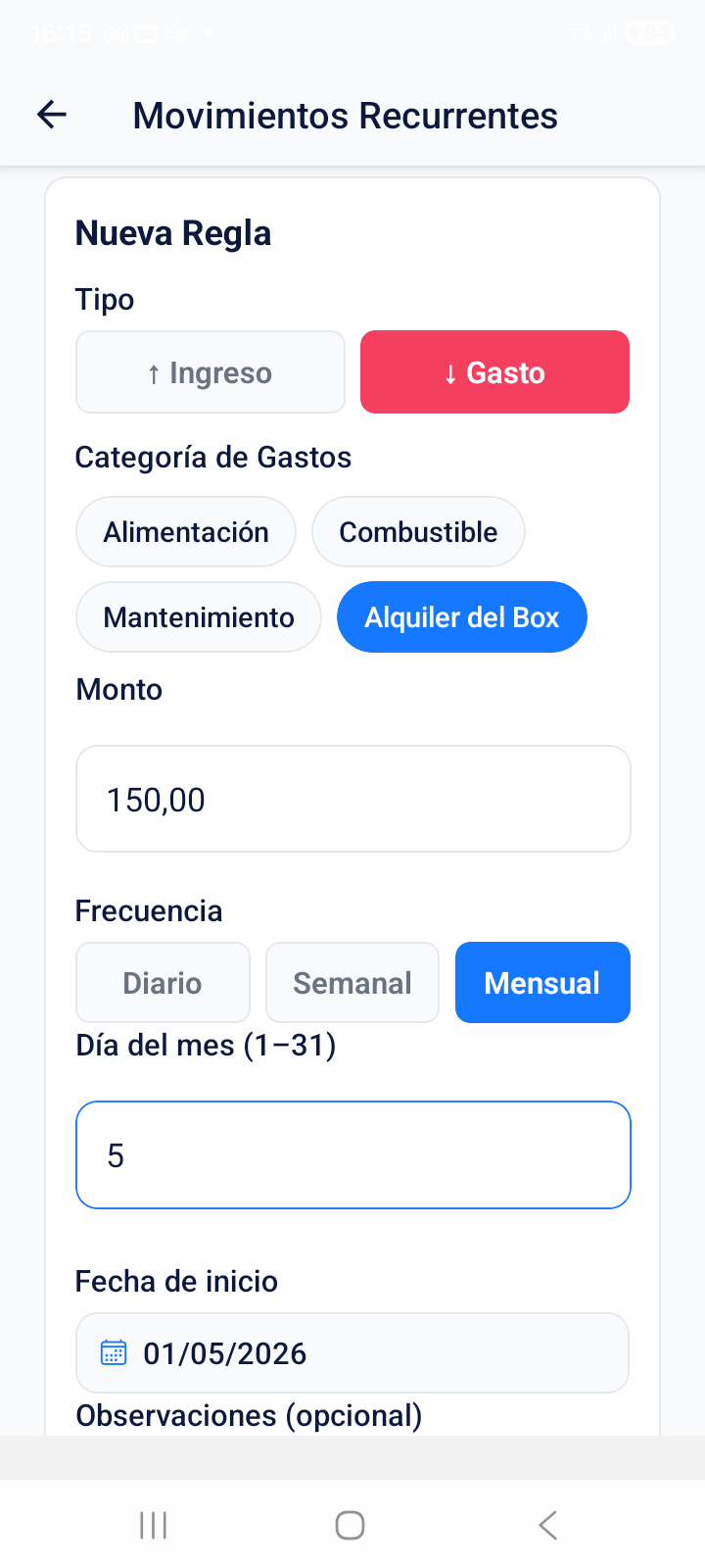 Recurrentes